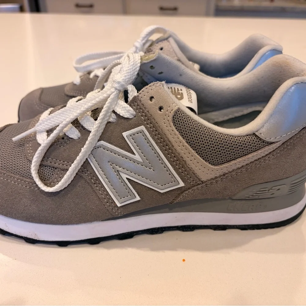 New Balance Gray and White Women’s Sneakers
